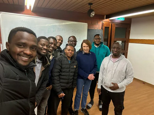 MK International students with their teacher